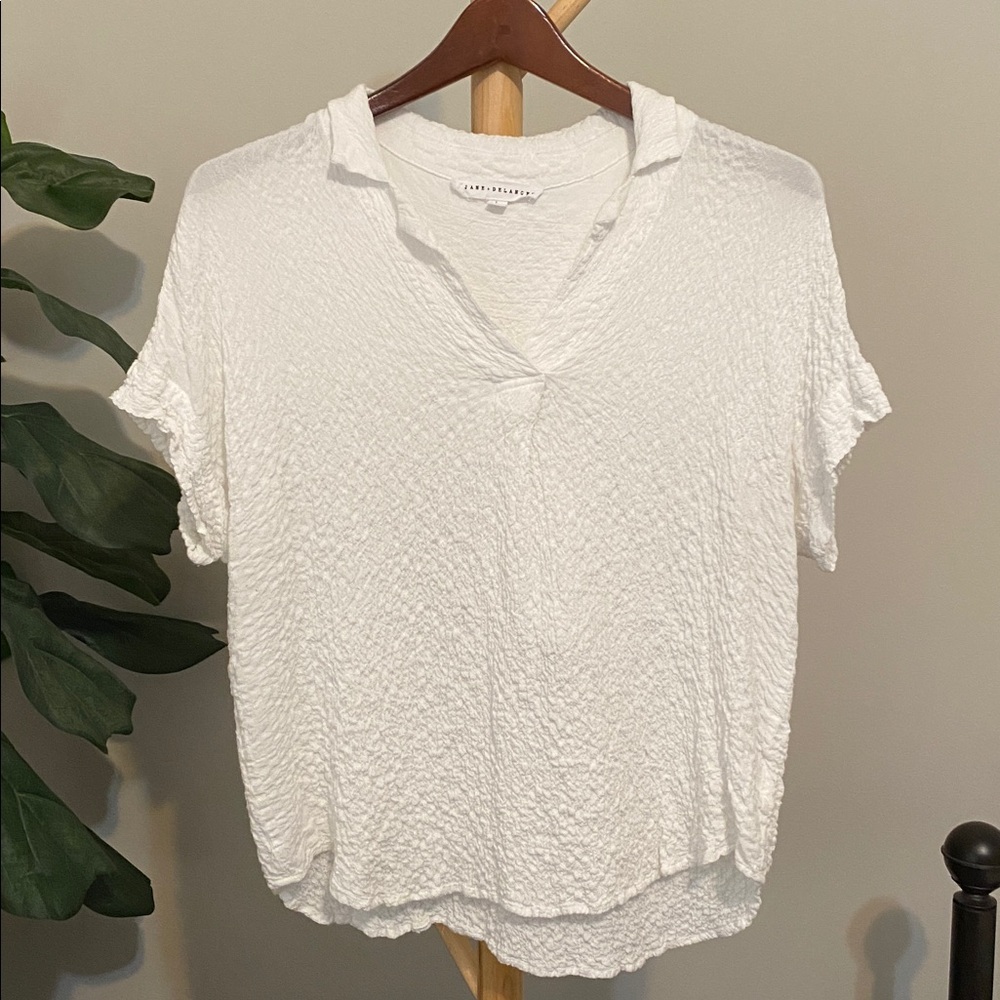 Jane + Delancey Women's White Textured Top